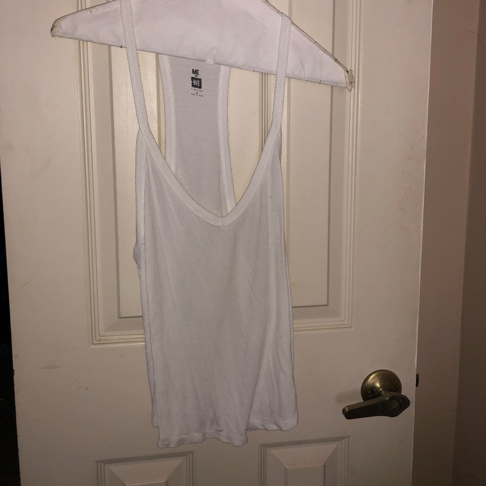 Pacsun basic white crop top